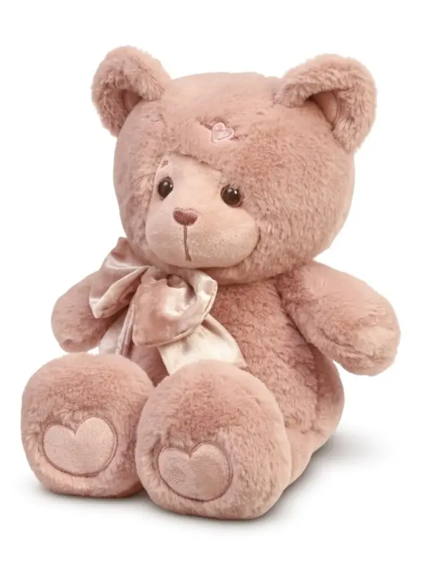 Мягкая игрушка "Медведь Ляля, с бантом", цвет пудровый, 25 см МЛяля/25/131-3