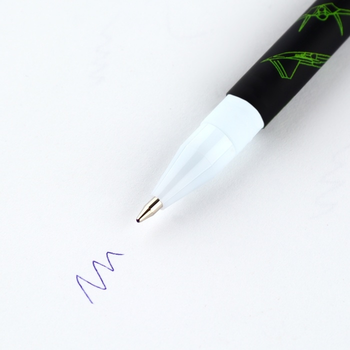 Ручка шариковая синяя паста, 0.7 мм «Самолеты» пластик Ручка шариковая синяя паста, 0.7 мм «Самолеты» пластик