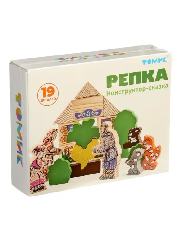 Конструктор деревянный &laquo;Сказки. Репка&raquo; 19 деталей