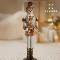 Фигурка &laquo;Кот с венком&raquo;, 5&times;4&times;20.5 см