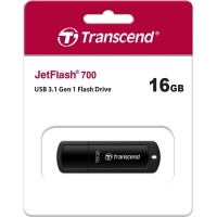 Флеш-память Transcend JetFlash 700, 16Gb, USB 3.1 G1, чер, TS16GJF700