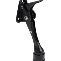 Фиксатор дверной LOCKLAND “козья ножка”, с автоподъемом, цвет черный Фиксатор дверной LOCKLAND “козья ножка”, с автоподъемом, цвет черный