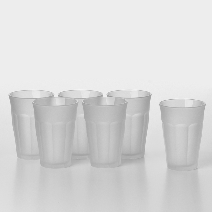 Набор стеклянных матовых стаканов PICARDIE, 360 мл, 6 шт Набор стеклянных матовых стаканов PICARDIE, 360 мл, 6 шт