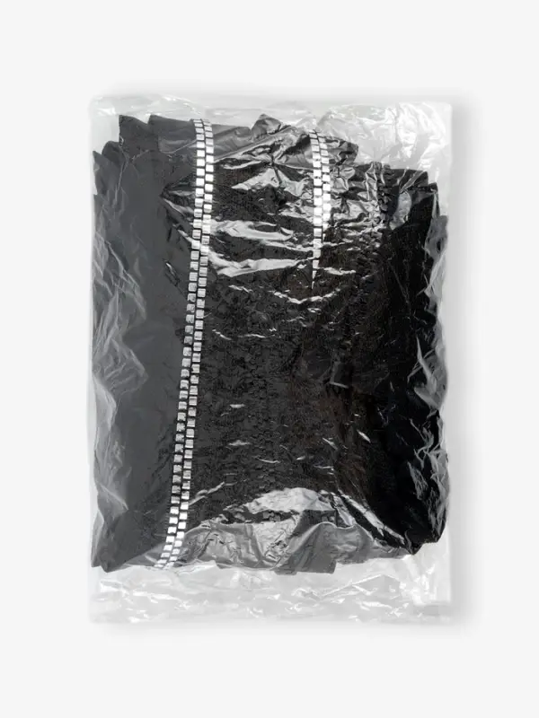 Молния &laquo;Трактор&raquo;, №5, разъёмная, декоративное звено &laquo;Квадрат&raquo;, замок автомат, 80 см, чёрная