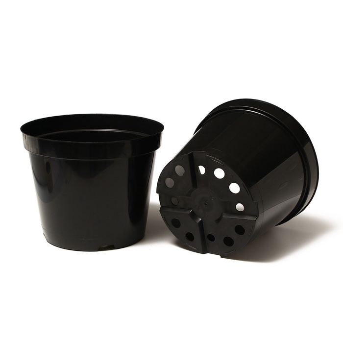 Горшок для рассады, 15 л, d = 31 см, h = 26 см, чёрный, Greengo Горшок для рассады, 15 л, d = 31 см, h = 26 см, чёрный, Greengo