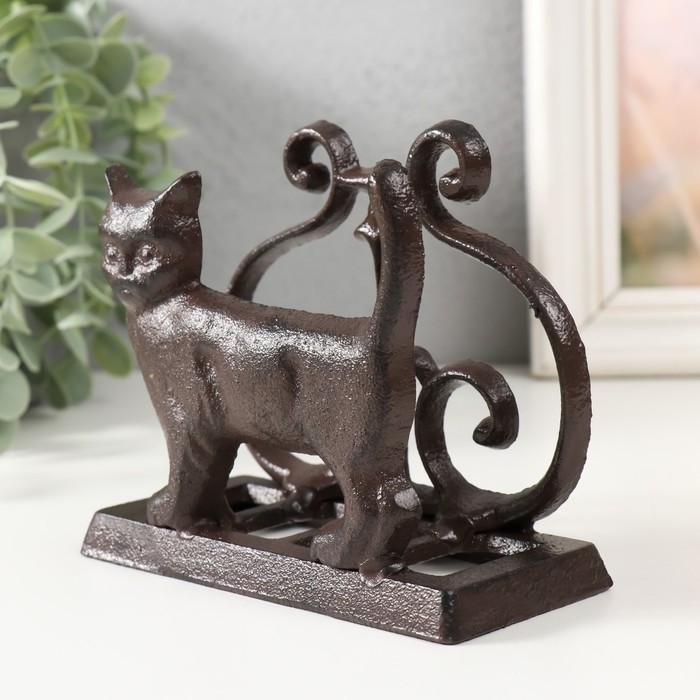 Сувенир чугун подставка Сувенир чугун подставка "Кот" 13,2х6,4х11,5 см