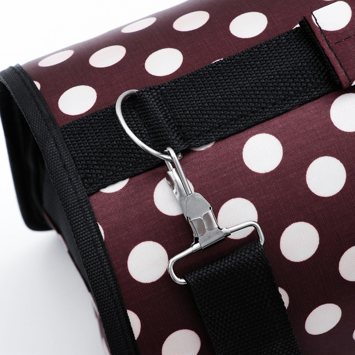 Сумка - переноска для животных  Сумка - переноска для животных "Горошек", коричневая, размер М, 40 х 21 х 27 см