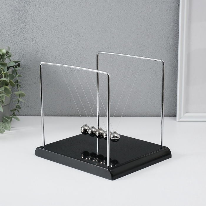Маятник Маятник "Шары техно" чёрная подставка 18х20х17 см
