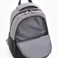 Рюкзак городской, 2 отделения, 3 кармана, водонепроницаемое дно, 27&times;14&times;39 см, серый