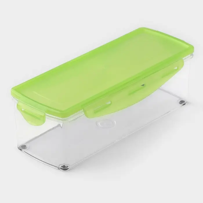 Овощерезка универсальная Доляна &laquo;Фреш Флеш&raquo;, 7 насадок, овощечистка, мерный контейнер, 27&times;10&times;12 см, зелёная, белая