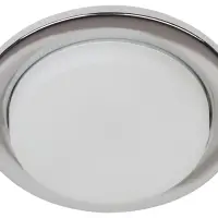 Светильник встраиваемый KL70 СН /1 под лампу Gx53 тонкий 220V 13W хром (40/2200)