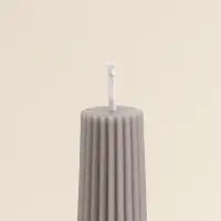 Набор свечей, 3.5х23 см, 2 шт "Башня" серый асфальт 4х9,5х25 см