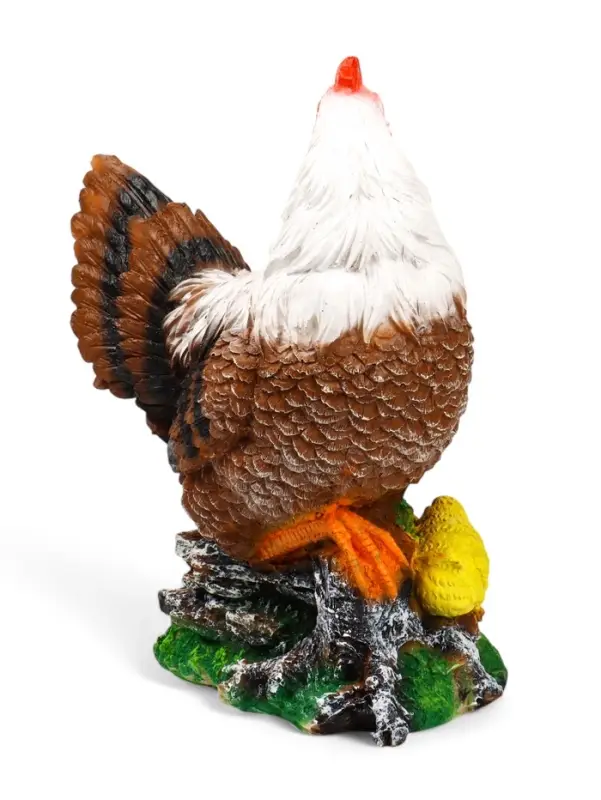 Садовая фигура из полистоуна &laquo;Курица с цыплятами&raquo;, 42&times;17&times;30 см