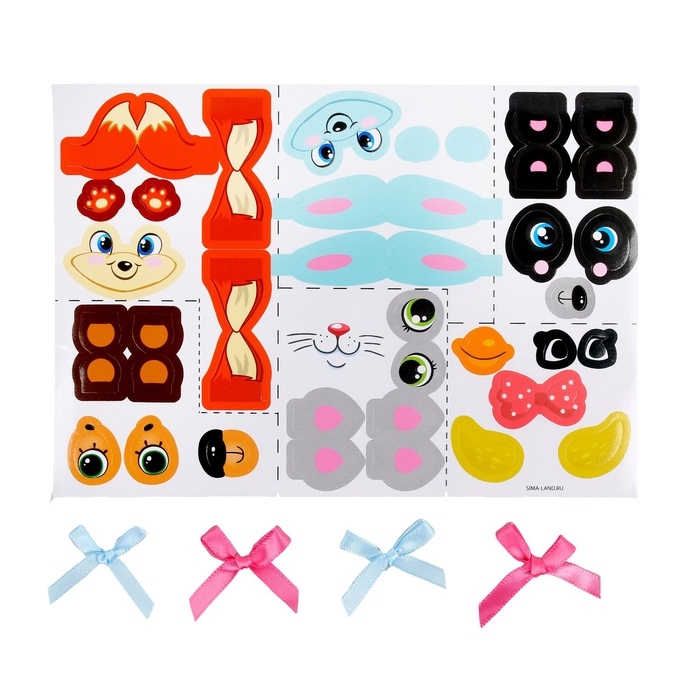 Наклейки для декорирования яиц «Милые животные» Наклейки для декорирования яиц «Милые животные»