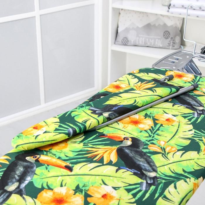 Доска гладильная Nika «Эльза де люкс», 124×40 см, металл, регулируемая высота до 93 см рисунок микс Доска гладильная Nika «Эльза де люкс», 124×40 см, металл, регулируемая высота до 93 см рисунок микс