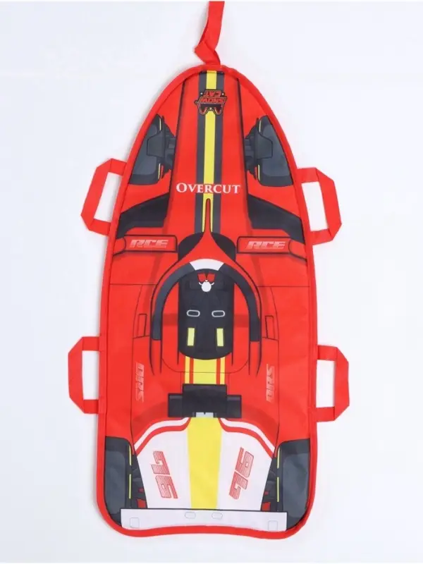 Ледянка &laquo; #1&raquo; Snow Cat, 90&times;40 см, толщина 1 см, с тросом, красная
