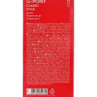 Ручка гелевая ErichKrause. G-Point, чёрный стержень, узел 0.38 мм