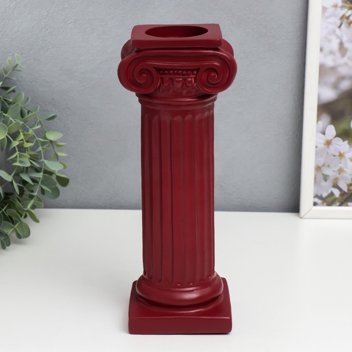 Сувенир полистоун Сувенир полистоун "Римская колонна" красный 27х9х10 см