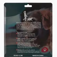 Рулетка - поводок для собак, лента 3 м, розовая/серая