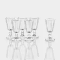 Набор стеклянных рюмок, 25 мл, d=4 см, h=8 см