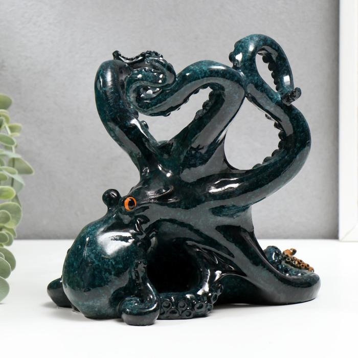 Сувенир подставка под бутылку полистоун Сувенир подставка под бутылку полистоун "Осьминог" 19х15х20 см