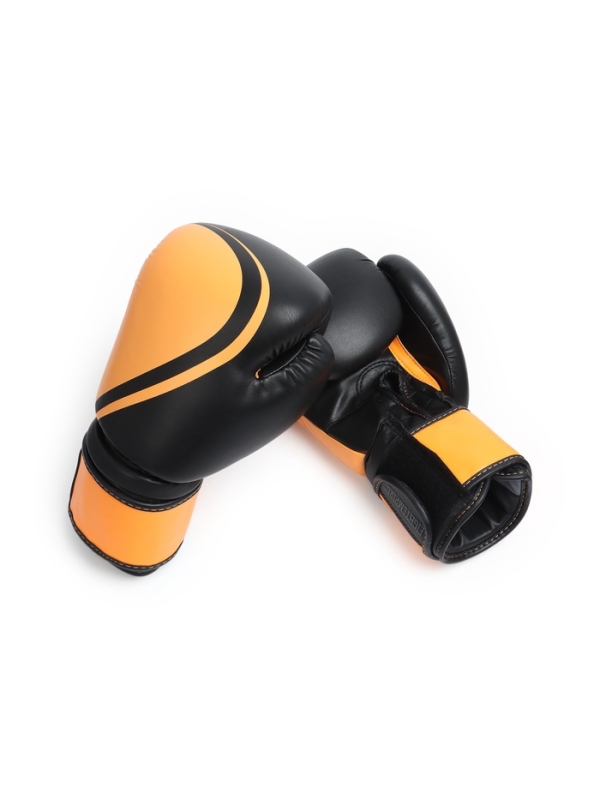Боксёрские перчатки FIGHT EMPIRE, URBAN, чёрно-оранжевые, размер 12 oz