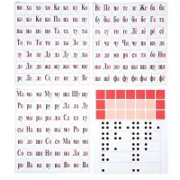 Касса букв слогов и счета c цветным рисунком А5 ПВХ