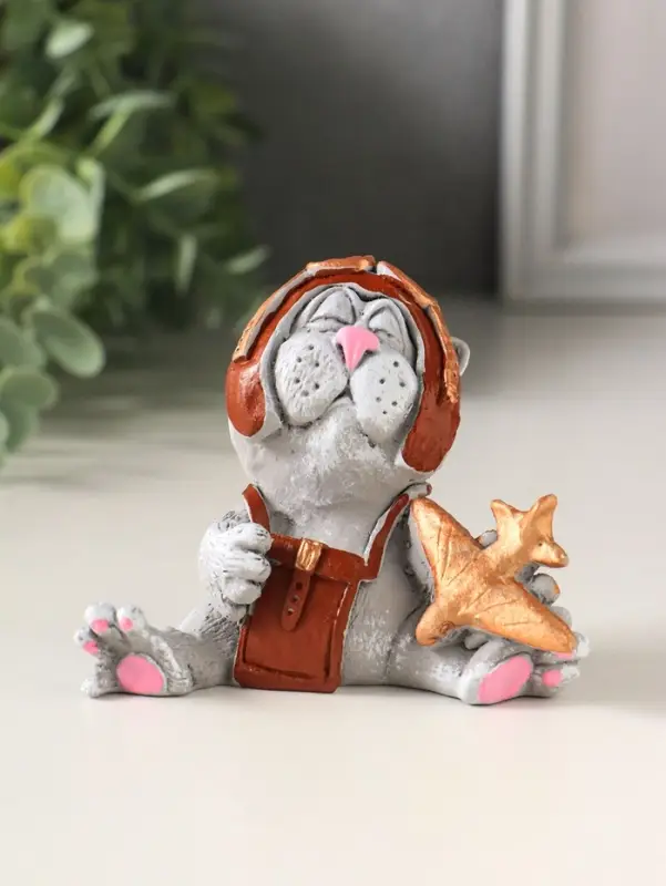 Фигурка полистоун &laquo;Кот летчик&raquo;, 6.3&times;8.7&times;7.5 см