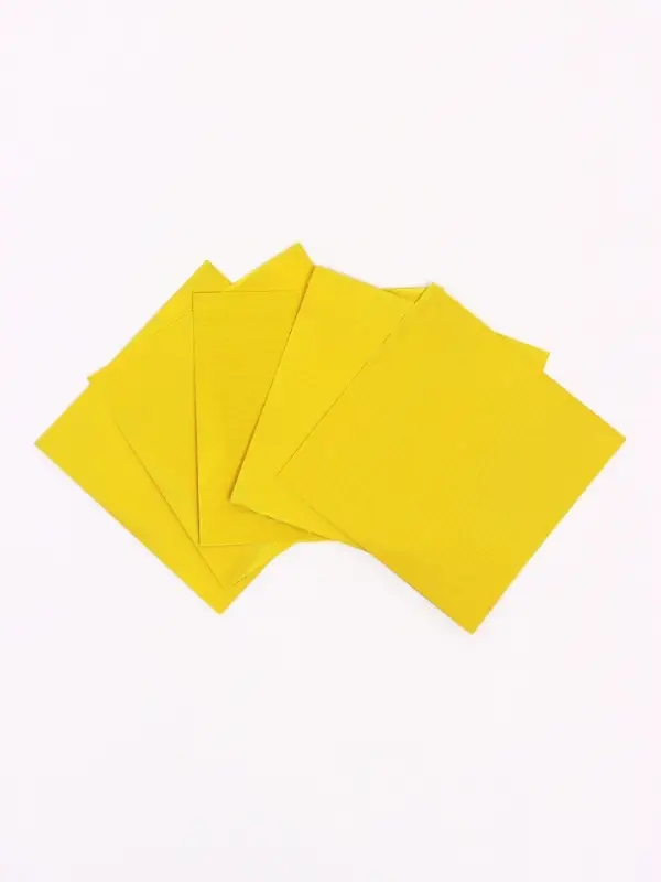 Фольга для конфет 10&times;10 см 100 шт., лимонное золото, фактура №2