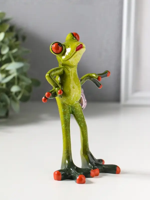 Фигурка полистоун лак &laquo;Лягушка Фифа&raquo;, 15&times;5.5&times;10 см