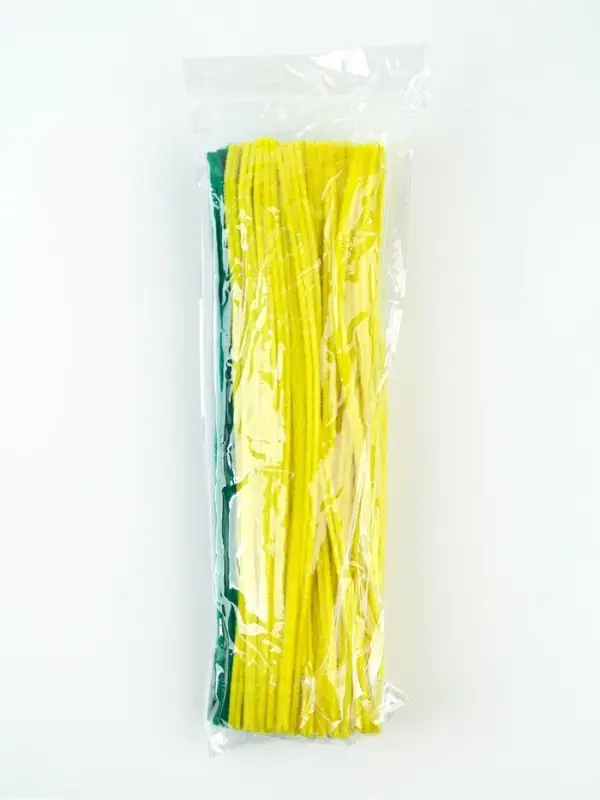 Синельная проволока 100 шт., 30&times;0.8 см, жёлтая, и, зелёная