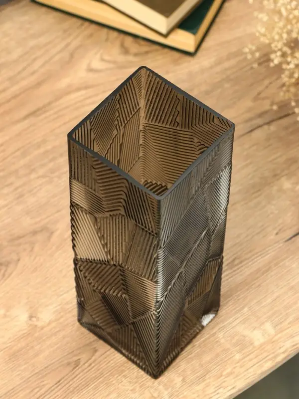 Ваза стекло настольная Ваза стекло настольная "Джойс" 30х10 см, серый