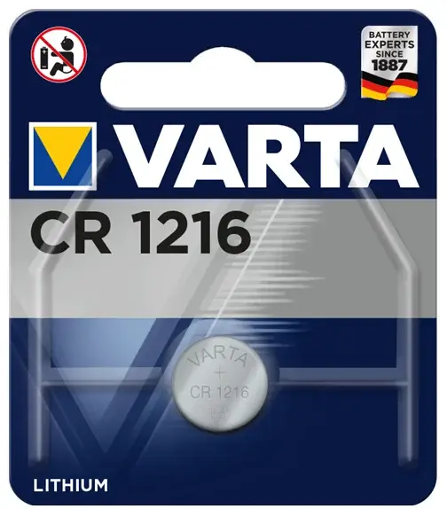 Батарейка Varta ELECTRONICS CR1216 BL1 Lithium 3V (6216) (1/10/100) Батарейка Varta ELECTRONICS CR1216 BL1 Lithium 3V (6216) (1/10/100)