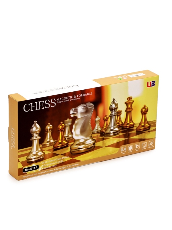 Шахматы магнитные 36 х 37 см, король h-8 см, пешка h-4.2 см Шахматы магнитные 36 х 37 см, король h-8 см, пешка h-4.2 см