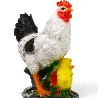 Садовая фигура из полистоуна &laquo;Курица с цыплятами&raquo;, 33&times;17&times;25 см