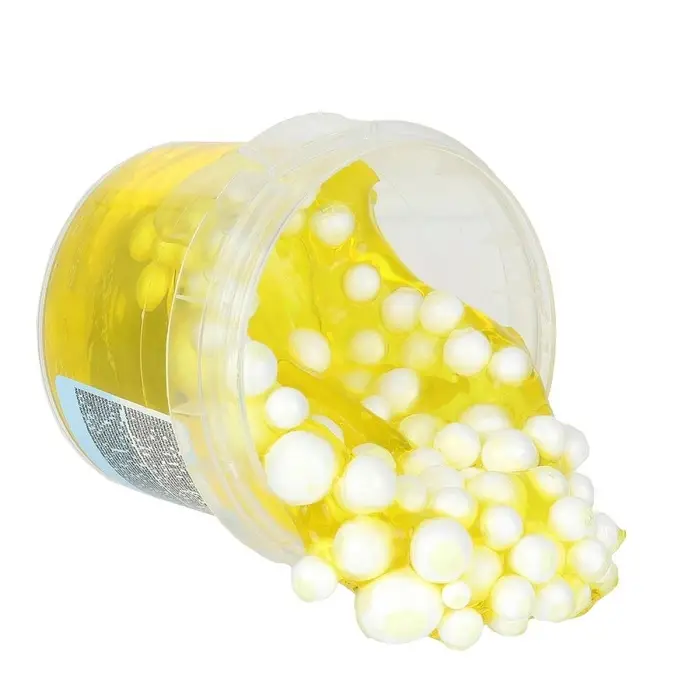 Слайм &laquo;Фантастическое существо&raquo;, с шариками, желтый