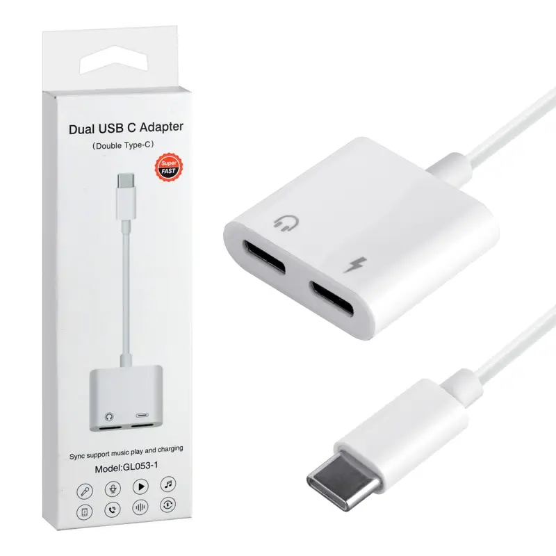 Переходник Type-C на 2 Type-C