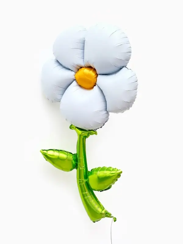 Воздушный шар фольгированный 43" "Ромашка белая" под воздух