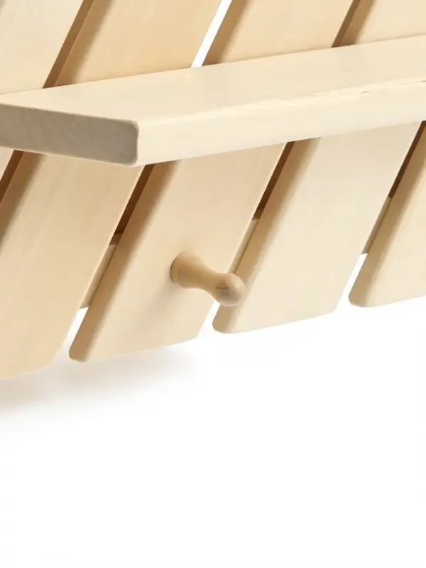 Полка - вешалка "Зебра" 4 крючка 84х33х12 см