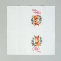 Символ года (6+6) 1/8 Салфетка 33х33, 2 слоя, 20шт. /12 , шт