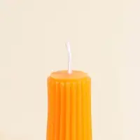 Набор свечей, 3.5х23 см, 2 шт "Башня" апельсин 4х9,5х25 см