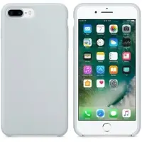 Чехол Iph 8 Plus Silicon Case 100% ORG Mist Blue (c LOGO)