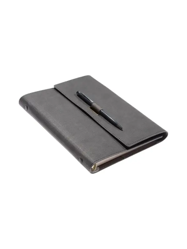 Органайзер на кольцах, А5, с клапаном, 80л, линия, к/зам, с ручкой, Серый Органайзер на кольцах, А5, с клапаном, 80л, линия, к/зам, с ручкой, Серый