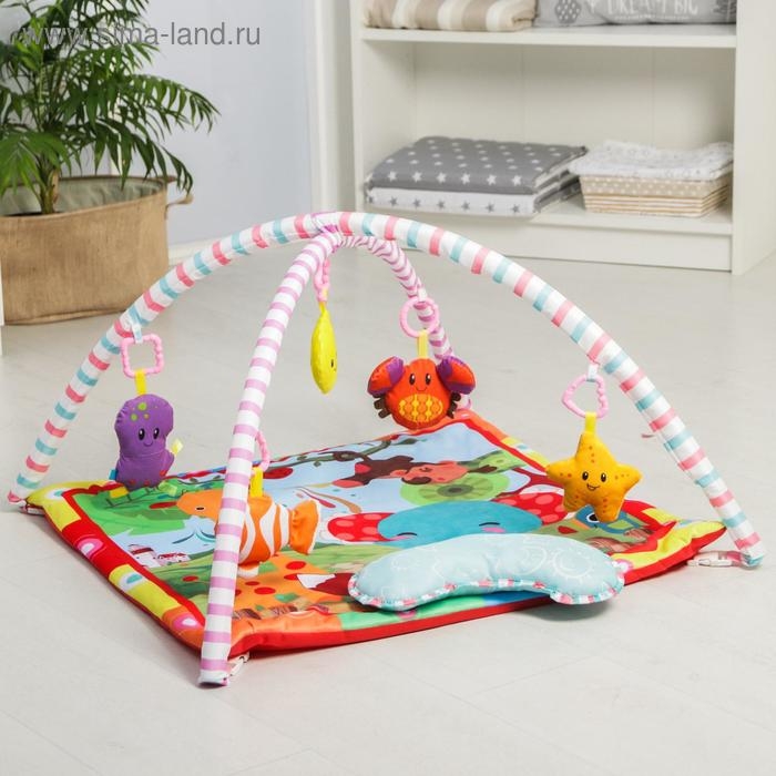 Развивающий коврик с дугами «Слоник и друзья», 5 элем. с музыкой, Крошка Я Развивающий коврик с дугами «Слоник и друзья», 5 элем. с музыкой, Крошка Я