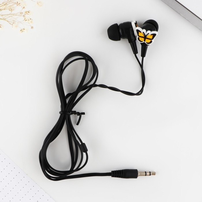Наушники проводные «Бабочки», мод. VBT 1.29, 120 см Наушники проводные «Бабочки», мод. VBT 1.29, 120 см