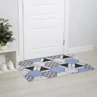 Коврик придверный Доляна &laquo;Геометрия&raquo;, грязезащитный, вырезной, 80&times;120 см