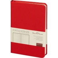 Ежедневник недатированный А6 87 х 131 мм Megapolis красн 200 стр. 3-283/04