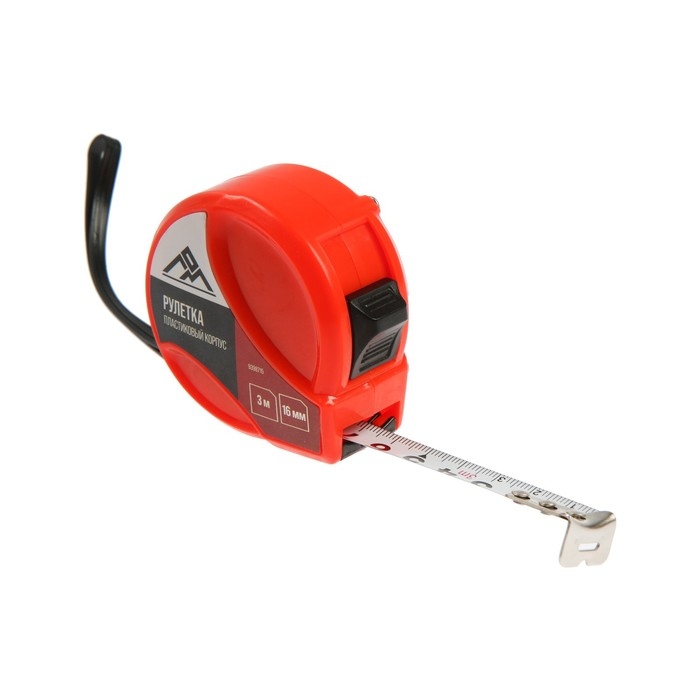 Рулетка ЛОМ, пластиковый корпус, 3 м х 16 мм Рулетка ЛОМ, пластиковый корпус, 3 м х 16 мм