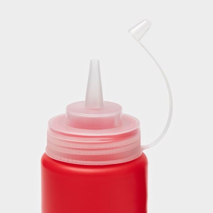 Ёмкость для соуса, 480 мл, 6,5×19,5 см, цвет красный Ёмкость для соуса, 480 мл, 6,5×19,5 см, цвет красный