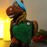 Копилка "Конь в пальто" 16,5х11,5х25 см